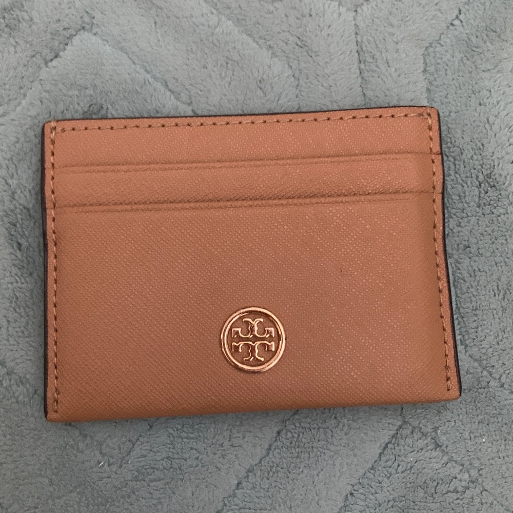 Tory Burch tan wallet / cardholder